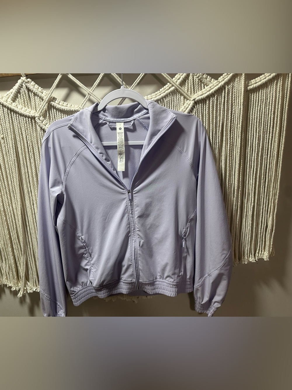 lululemon athletica Lavender Full-Zip scuba windbreaker